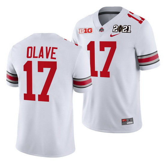 Ohio State Buckeyes Chris Olave White 2021 Sugar Bowl Champions College Football Playoff College Foo