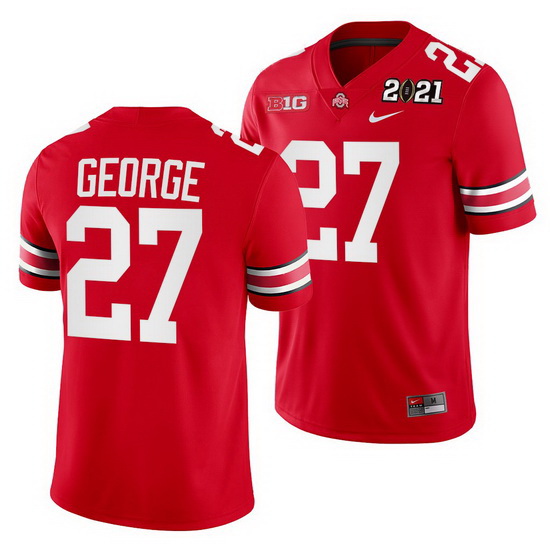 Ohio State Buckeyes Eddie George Scarlet 2021 Sugar Bowl Champions College Football Playoff College 