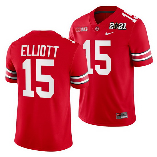 Ohio State Buckeyes Ezekiel Elliott Scarlet 2021 Sugar Bowl Champions College Football Playoff Colle