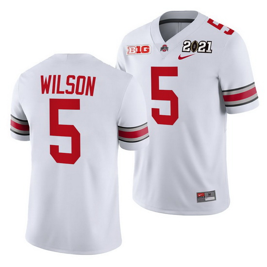 Ohio State Buckeyes Garrett Wilson White 2021 Sugar Bowl Champions College Football Playoff College 