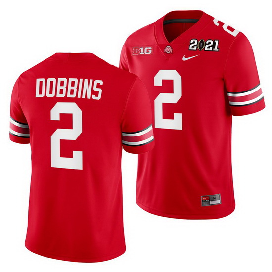 Ohio State Buckeyes J.K. Dobbins Scarlet 2021 Sugar Bowl Champions College Football Playoff College 