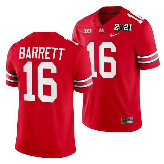 Ohio State Buckeyes J.T. Barrett Scarlet 2021 Sugar Bowl Champio