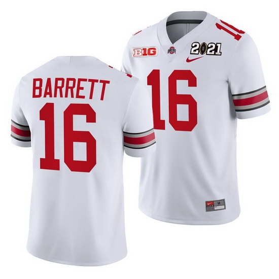 Ohio State Buckeyes J.T. Barrett White 2021 Sugar Bowl Champions College Football Playoff College Fo