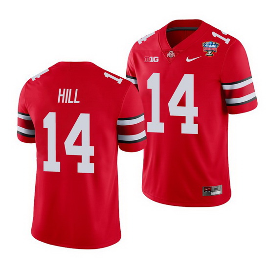 Ohio State Buckeyes K.J. Hill Scarlet 2021 Sugar Bowl College Football Jersey