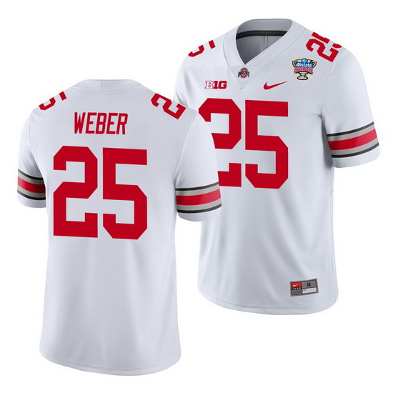 Ohio State Buckeyes Mike Weber White 2021 Sugar Bowl College Football Jersey