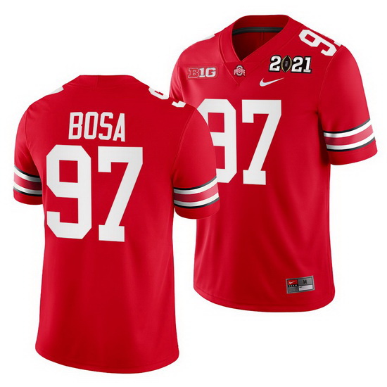 Ohio State Buckeyes Nick Bosa Scarlet 2021 Sugar Bowl Champions College Football Playoff College Foo