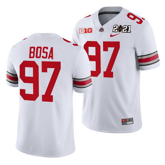 Ohio State Buckeyes Nick Bosa White 2021 Sugar Bowl Champions Co