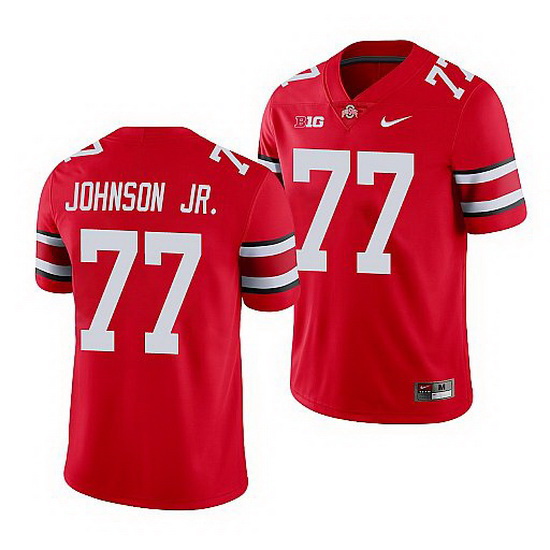 Ohio State Buckeyes Paris Johnson Jr. Scarlet Game Men'S Jersey