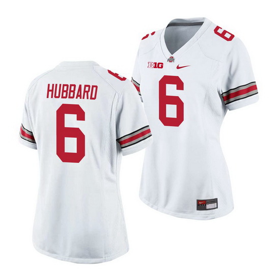 Ohio State Buckeyes Sam Hubbard White Game Women'S Jersey