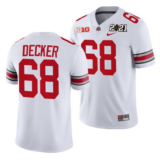 Ohio State Buckeyes Taylor Decker White 2021 Sugar Bowl Champions College Football Playoff College F