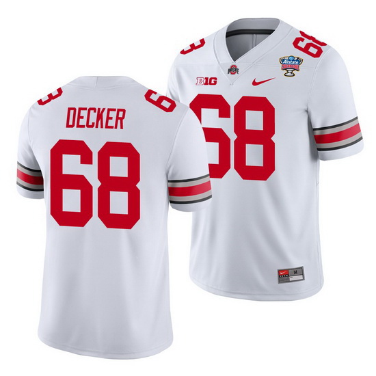 Ohio State Buckeyes Taylor Decker White 2021 Sugar Bowl College 