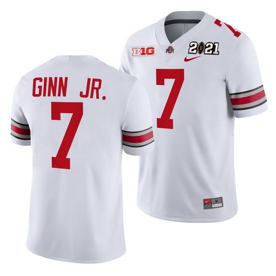 Ohio State Buckeyes Ted Ginn Jr. White 2021 Sugar Bowl Champions College Football Playoff College Fo