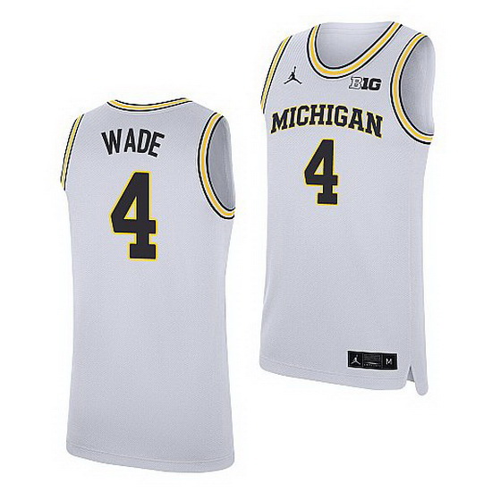 Michigan Wolverines Brandon Wade White Replica Jersey