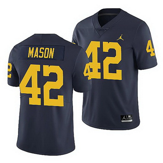 Michigan Wolverines Ben Mason Navy Limited Men'S Jersey