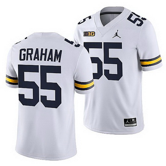 Michigan Wolverines Brandon Graham White Nfl Alumni Men Jersey