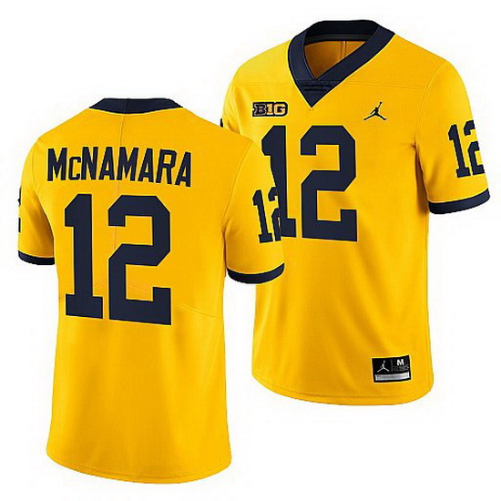 Michigan Wolverines Cade Mcnamara Maize College Football Men Jersey