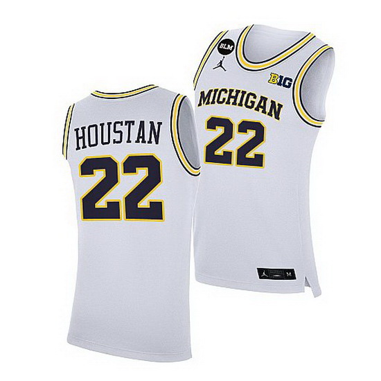 Michigan Wolverines Caleb Houstan Home 2021 Jersey