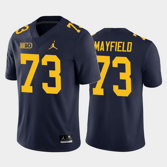 Michigan Wolverines Jalen Mayfield Navy Home Men'S Jersey