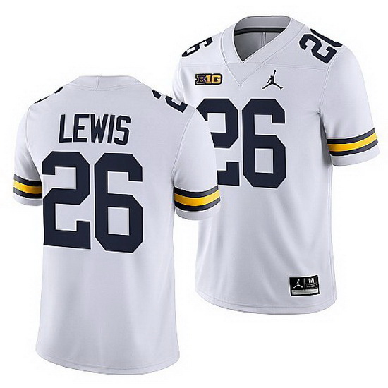 Michigan Wolverines Jourdan Lewis White Nfl Alumni Men Jersey