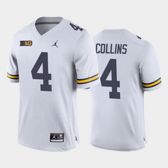 Michigan Wolverines Nico Collins White Away Men'S Jersey