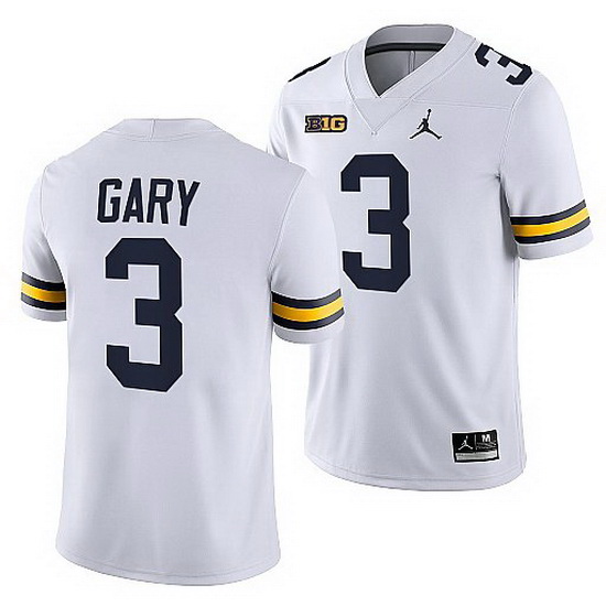 Michigan Wolverines Rashan Gary White Nfl Alumni Men Jersey