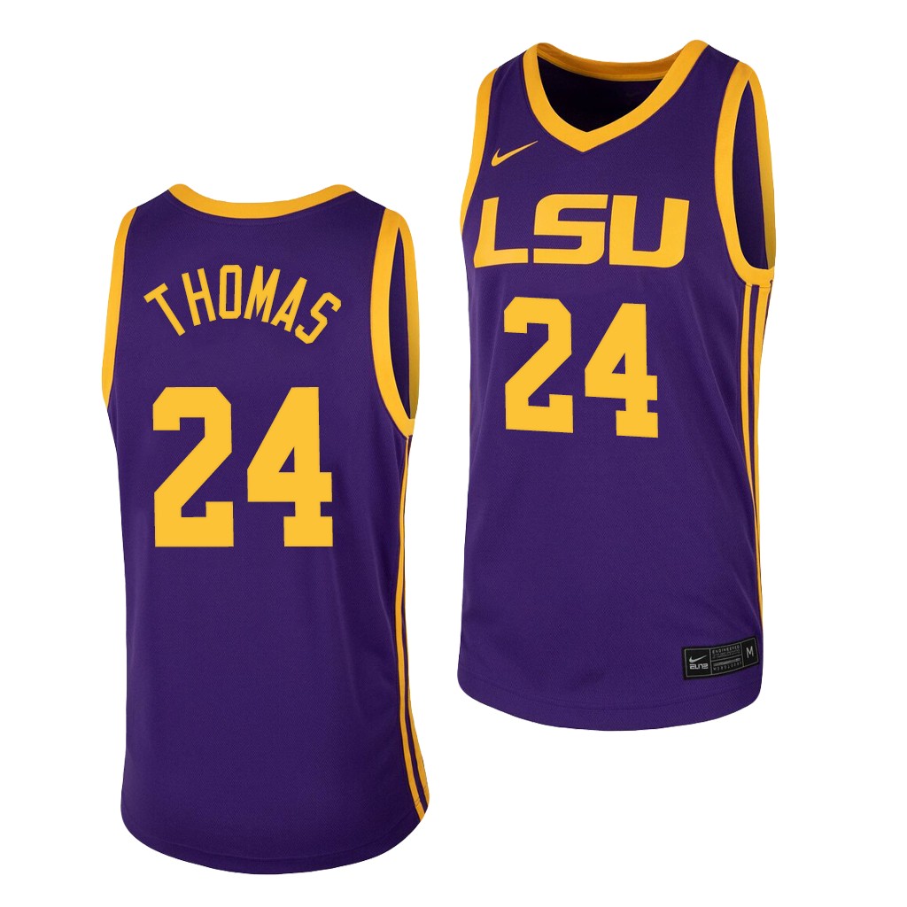 LSU Tiger Cameron Thomas Purple 2021 Nba Top Draft Lsu Tigers Je