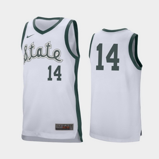 Michigan State Spartans Brock Washington White Retro Performance