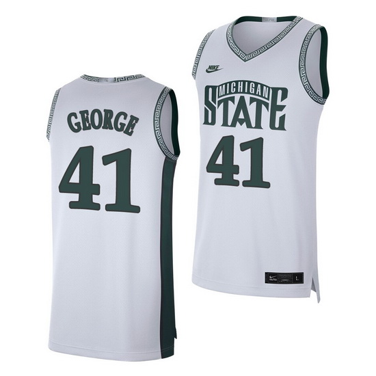 Michigan State Spartans Conner George White Retro Limited Men'S 