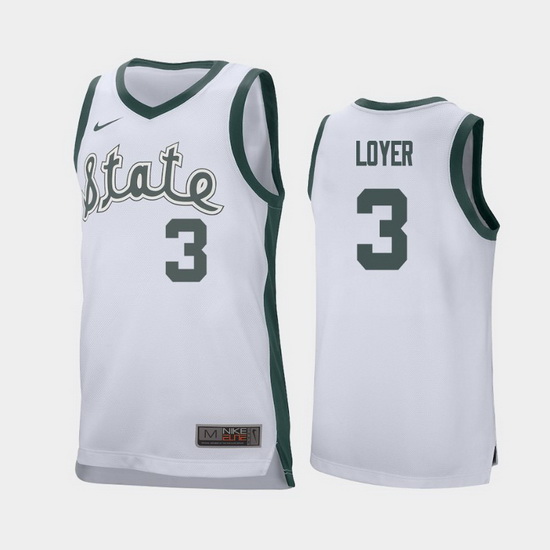 Michigan State Spartans Foster Loyer White Retro Replica Men'S J