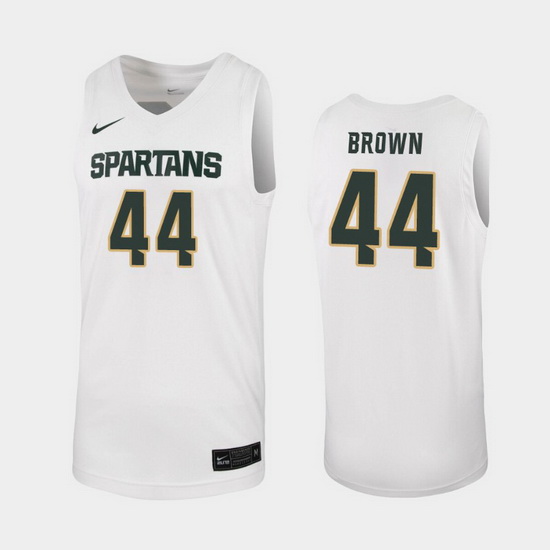 Michigan State Spartans Gabe Brown White Replica Men'S Jersey