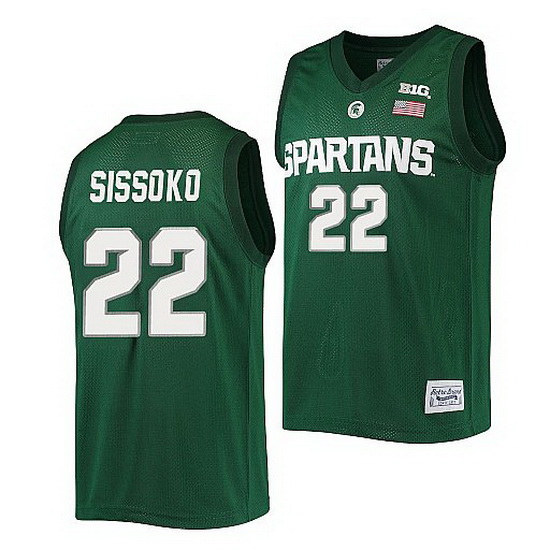 Michigan State Spartans Mady Sissoko Green Alumni Commemorative 