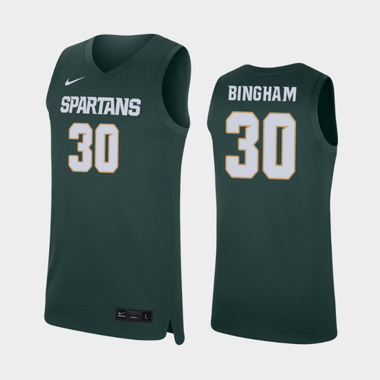 Michigan State Spartans Marcus Bingham Jr. Green Replica Men'S J