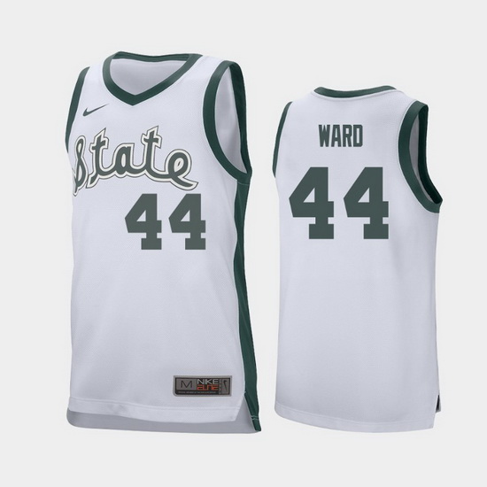 Michigan State Spartans Nick Ward White Retro Replica Men'S Jersey