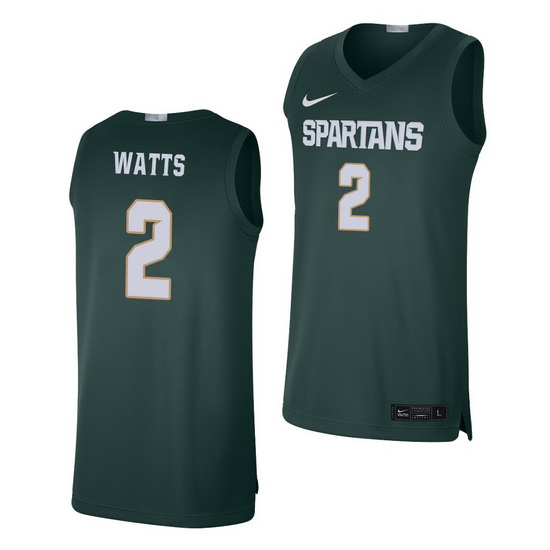 Michigan State Spartans Rocket Watts Green Limited Michigan State Spartans Jersey