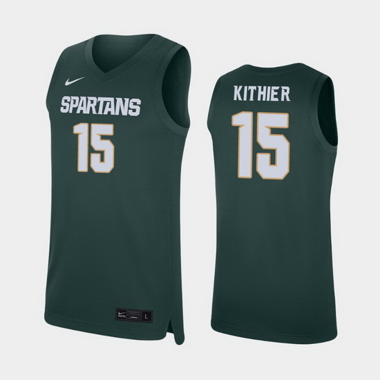 Michigan State Spartans Thomas Kithier Green Replica Men'S Jersey