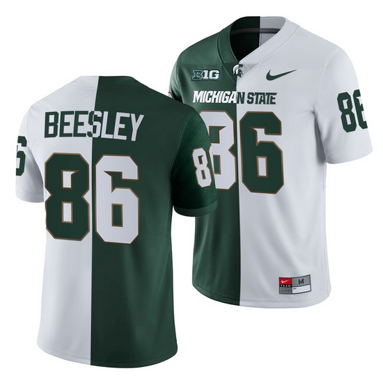 Michigan State Spartans Drew Beesley Michigan State Spartans Split Edition 2021 22 Jersey