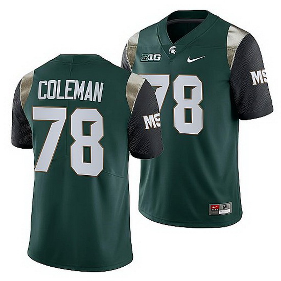 Michigan State Spartans Don Coleman Green College Football Men J