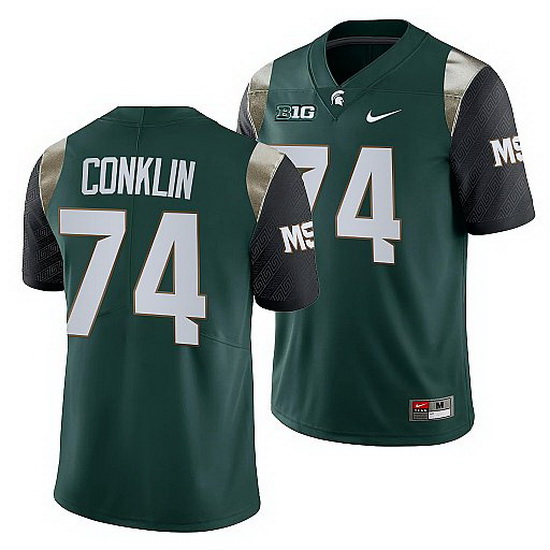 Michigan State Spartans Jack Conklin Green College Football Men Jersey