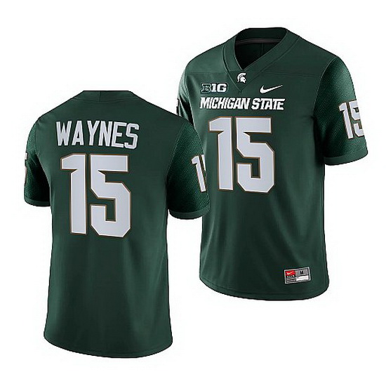 Michigan State Spartans Trae Waynes Green College Football Nfl Game Jersey