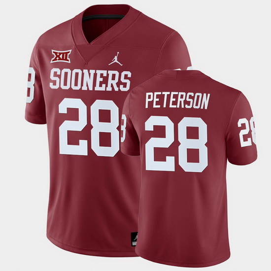 Oklahoma Sooners Adrian Peterson Crimson Home Men'S Jersey