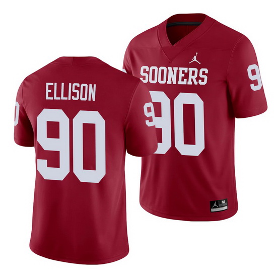 Oklahoma Sooners Josh Ellison Crimson Alumni Men'S Jersey