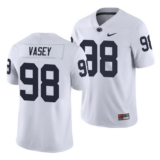 penn state nittany lions dan vasey white limited men's jersey