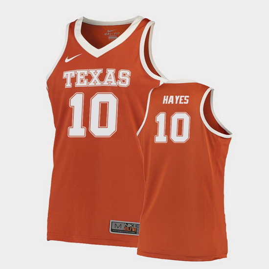 Texas Longhorns Jaxson Hayes Orange Road Men'S Jersey