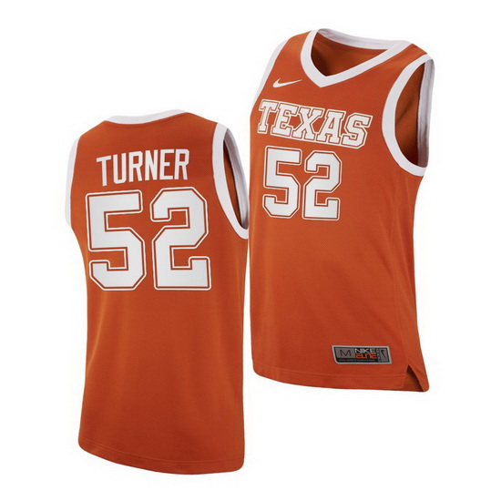 Texas Longhorns Myles Turner Orange Replica Texas Longhorns Jersey