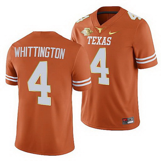 Texas Longhorns Jordan Whittington Orange 2021 Red River Showdown Men Jersey