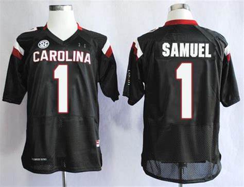 Men South Carolina Gamecocks Deebo Samuel 1 Maroon Black Football Jersey