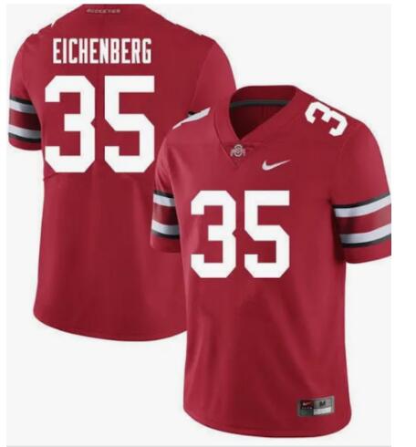 Men #35 Tommy Eichenberg Ohio State Men Player Jersey Red