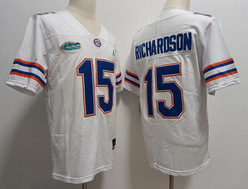 Men Florida Gators Anthony Richardson #15 White College Football Jersey