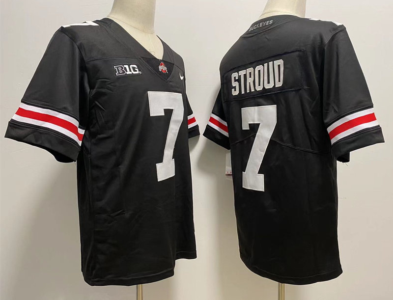 Men Ohio State Buckeyes C.J.Stroud #7 Black College Football Jersey