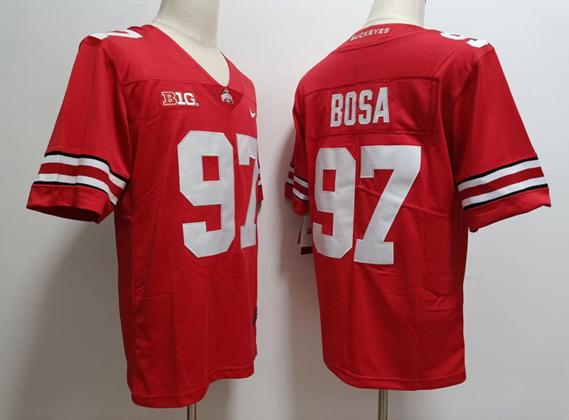 Men Ohio State Buckeyes Nick Bosa #97 Red College Football Jersey